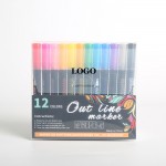 Customized 12 Colors Marker Pens