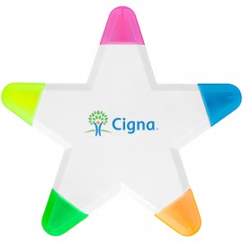 Star 5-Color Highlighter (Factory Direct - 10-12 Weeks Ocean) with Logo