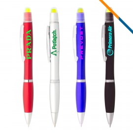 Tade 2in1 Highlighter Ballpoint Pen with Logo  Tade 2in1 Highlighter Ballpoint Pen with Logo