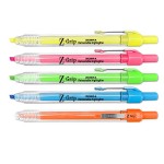 Custom Zebra Z-Grip Retractable Fluorescent Highlighter