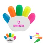 Hand-shaped Five Color Highlighter with Logo