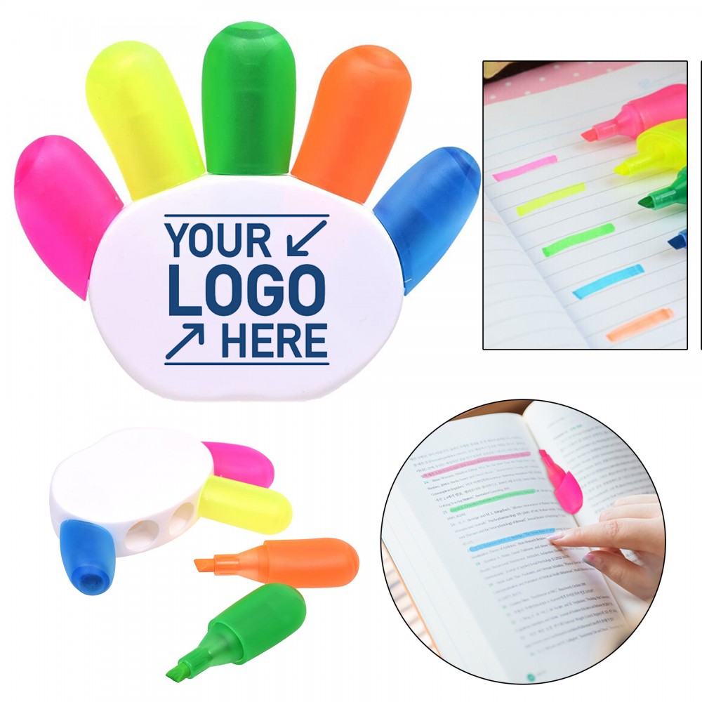 Custom Imprinted Finger Shape Highlighter Pen Custom Imprinted Finger Shape Highlighter Pen