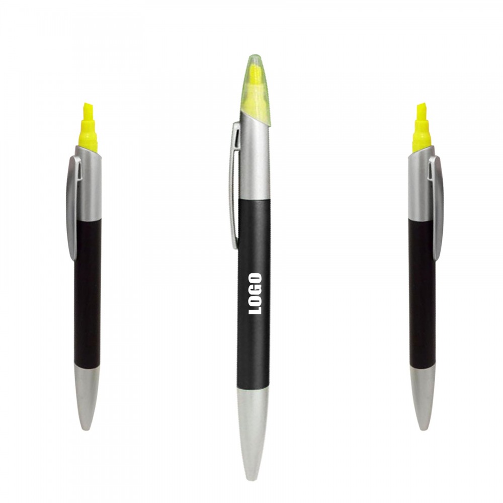 2 in 1 Pen Highlighter with Logo 2 in 1 Pen Highlighter with Logo