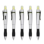 2 in 1 Pen Highlighter w/Wide Clip with Logo