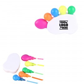 Footprint Shaped 5 in 1 Highlighter with Logo