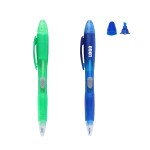 Translucent Barrel Pen With Highlighter with Logo