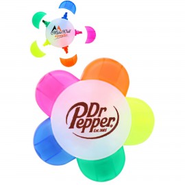 Promotional Flower Shaped Multi-Color Highlighters