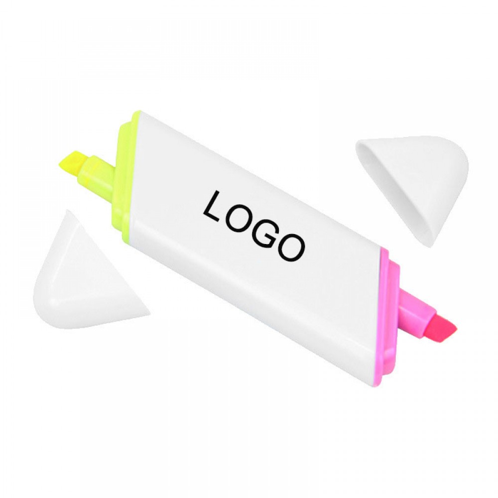 Dual Ended Highlighter with Logo