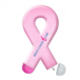 Liqui-Mark Awareness Ribbon Shaped Double Sided Highlighter & Pen Combo with Logo