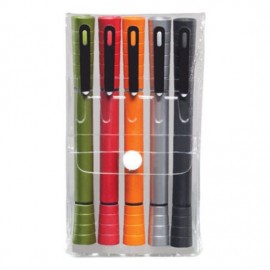Double Pen/Highlighter 5pc Gift Pack (Specify Colo with Logo