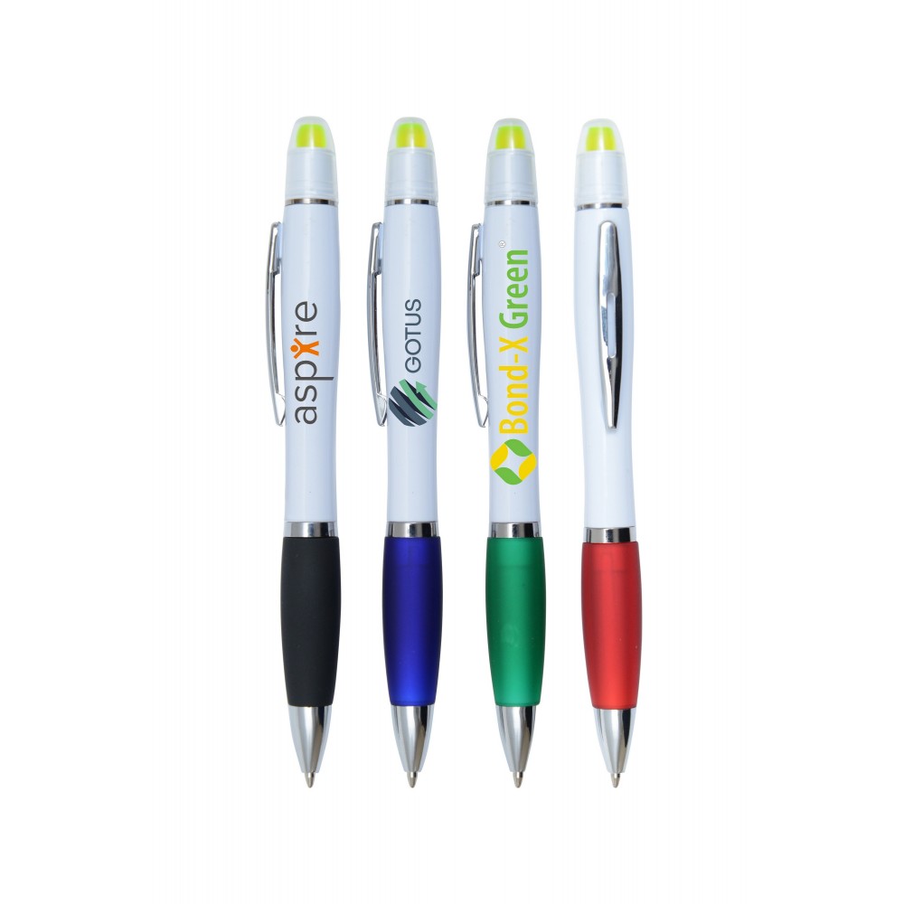Full Color Brooke Pen - Gel-Wax Highlighter Combo with Logo