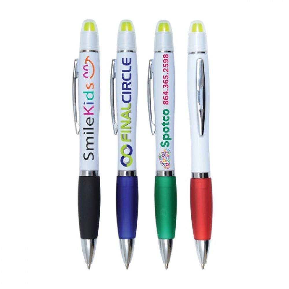 Blake Full Color Pen Gel-Wax Highlighter Combo with Logo
