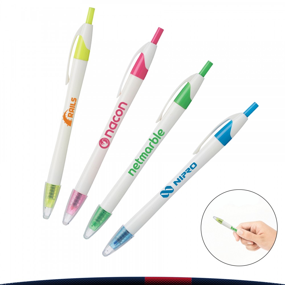 Cisw Retractable Highlighter Pens with Logo
