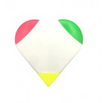 Heart Shaped 3-color Highlighter with Logo