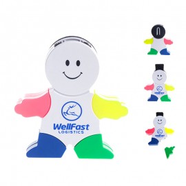 Promotional 4-Color Snowman Highlighter