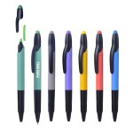 Logo Branded Highlighter Ballpoint Pen With Stylus
