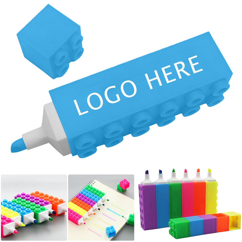 Custom Building Block Highlighter Pen