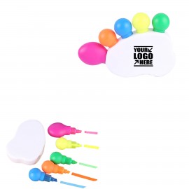 Footprint Shaped 5 IN 1 Highlighter with Logo