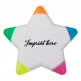 Star Multi-Color Highlighter with Logo  Star Multi-Color Highlighter with Logo