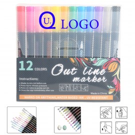 Custom 12 Colors Marker Pens