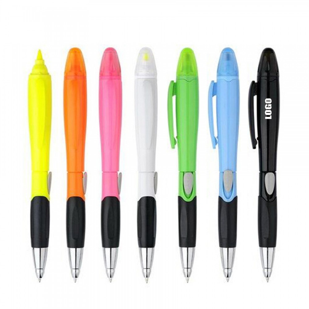 Personalized Pen With Highlighter