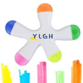Promotional Star Fish 5 Colors Highlighter