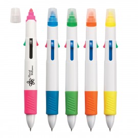 Quatro Pen With Highlighter with Logo