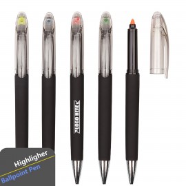 Ballpoint Pen With Color Highlighter with Logo