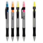 Gemini Ballpoint Pen Highlighter Combo with Logo