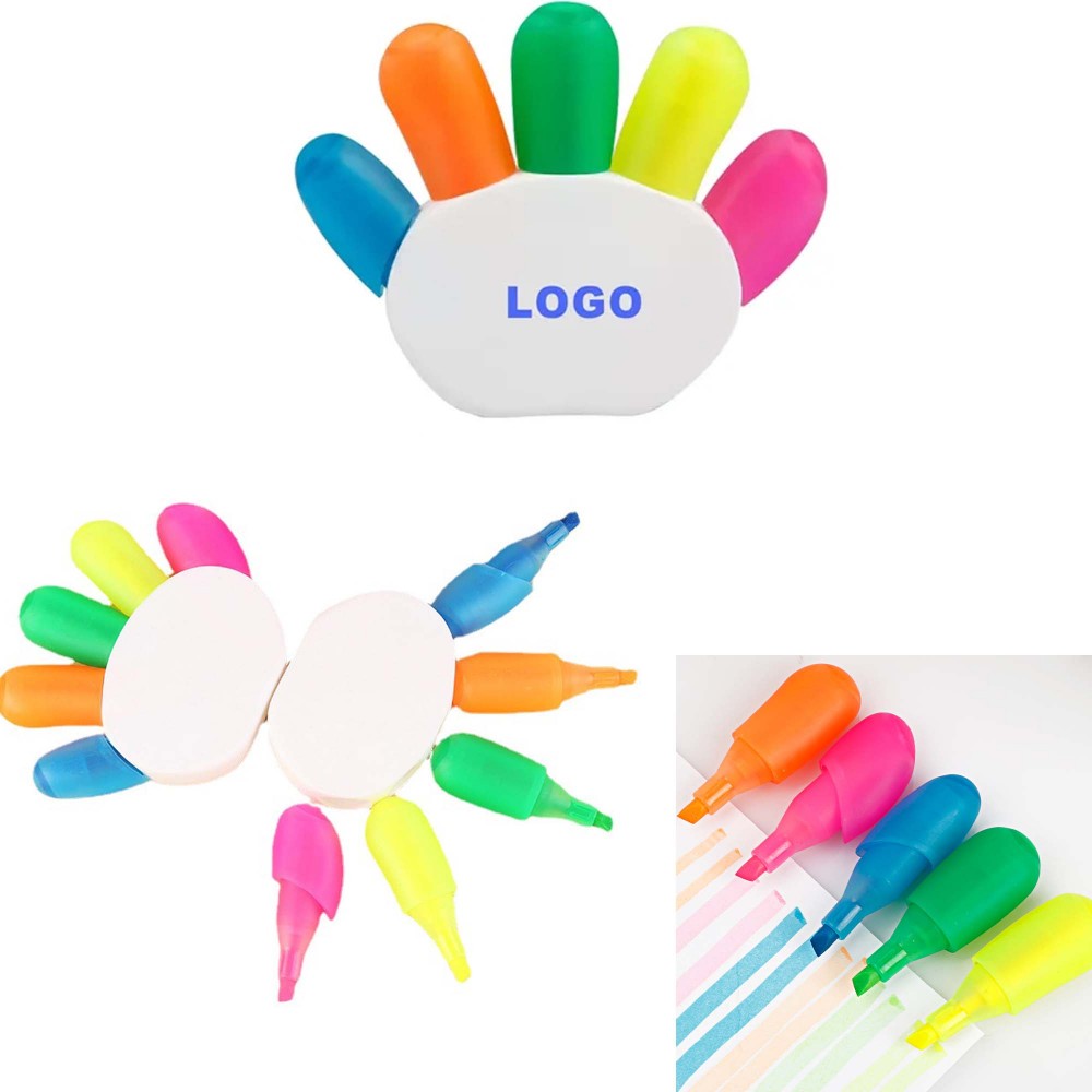 Hand Shaped Highlighter with Logo