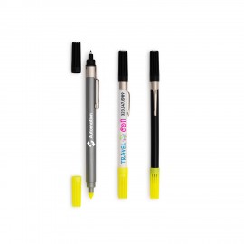 Dri Mark Double Header Highlighter + Marker Combo with Logo
