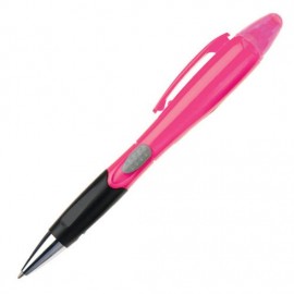 Personalized Champion Ballpoint/Highlighter - Pink