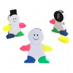 Custom Imprinted Mini Cartoon Four-color Highlighter