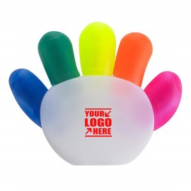 Custom Promotional Hand Shape Multi Colored Highlighter