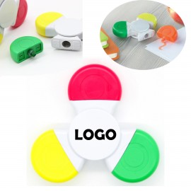 Customized Triple Color Fidget Spinner Highlighter