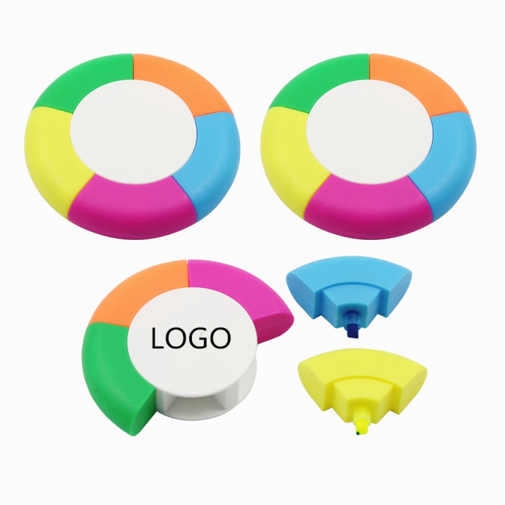 Customized Round Five-color Highlighter