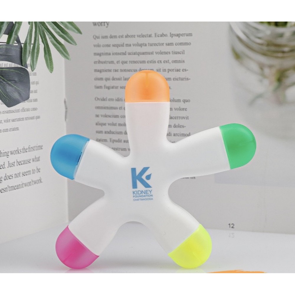 Logo Branded Multi-Color Highlighters Logo Branded Multi-Color Highlighters