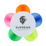 Flower Shape Highlighter W/5 Different Colors with Logo