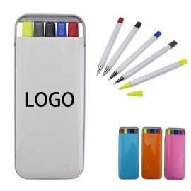 5-in-1 Multicolor Pen Set with Logo
