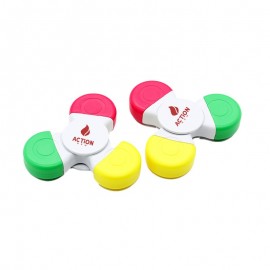 Promotional 3-Color Swivel Highlighter