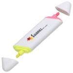 Logo Branded Bi-Lighter Dual-Ended Highlighter