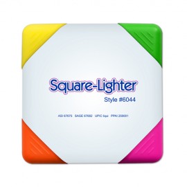 Square-Lighter 4-Color Square Shaped Highlighter with Logo