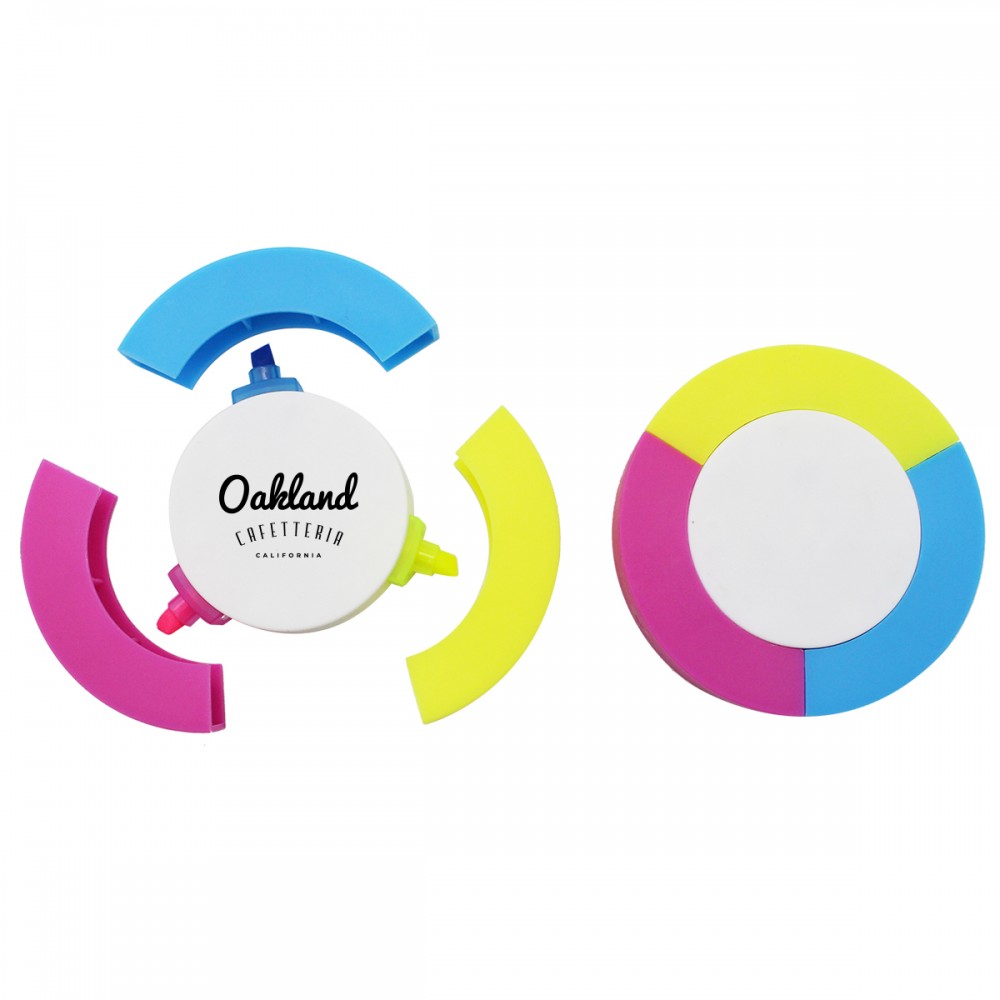 Customized Round Three-color Highlight Pen (Economy Shipping) Customized Round Three-color Highlight Pen (Economy Shipping)