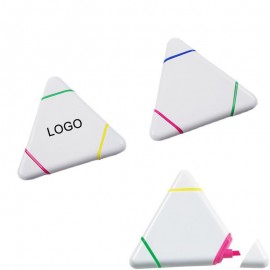 Triple Triangle Multi Colour Highlighter Pens with Logo