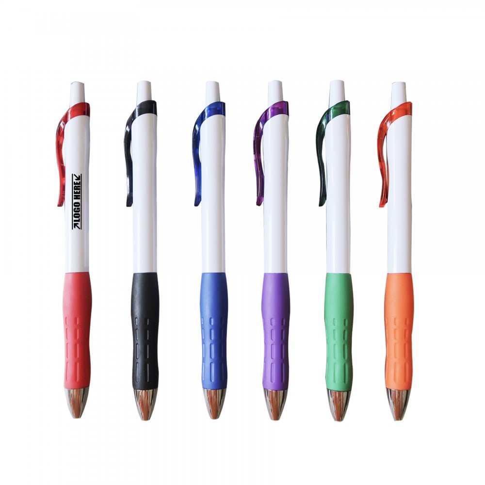 Click Activated Ballpoint Pen with Logo