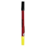 Logo Printed Dri Mark Double Header Nylon Point Pen & Highlighter w/ Red Body