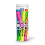 Liqui-Mark Brite Spots Highlighter 6-Pack Tube Set w/Full-Color Decal with Logo