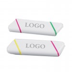Double-Headed Two-Color Fluorescent Marker Pen with Logo