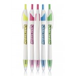 Plastic Retractable Dry Gel Highlighter Pens with Logo