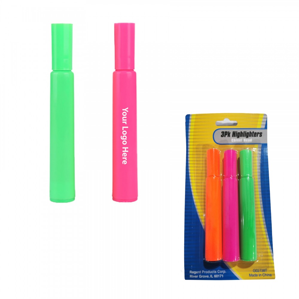 Personalized Barrel Broad Tip Highlighter Personalized Barrel Broad Tip Highlighter